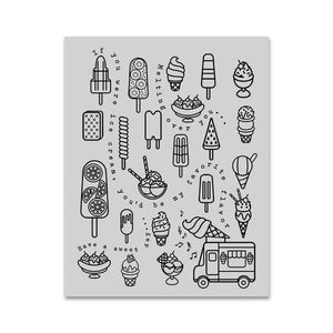 Hero Arts Ice Cream Cling Background Stamp CG788