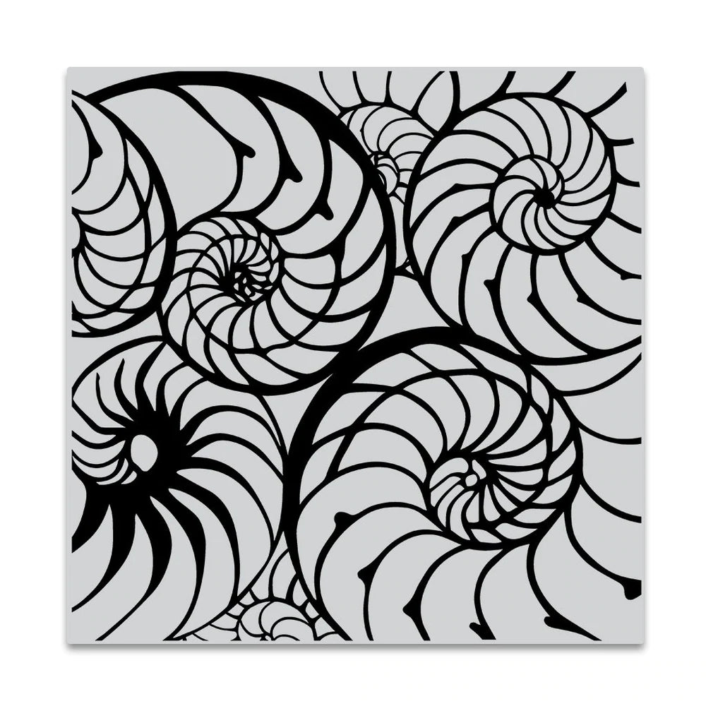 Hero Arts Bold Prints Stamp Nautilus Pattern (CG850)