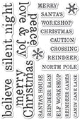 Memory Box Photopolymer Clear Stamp - Christmas Tiles (CL5263)