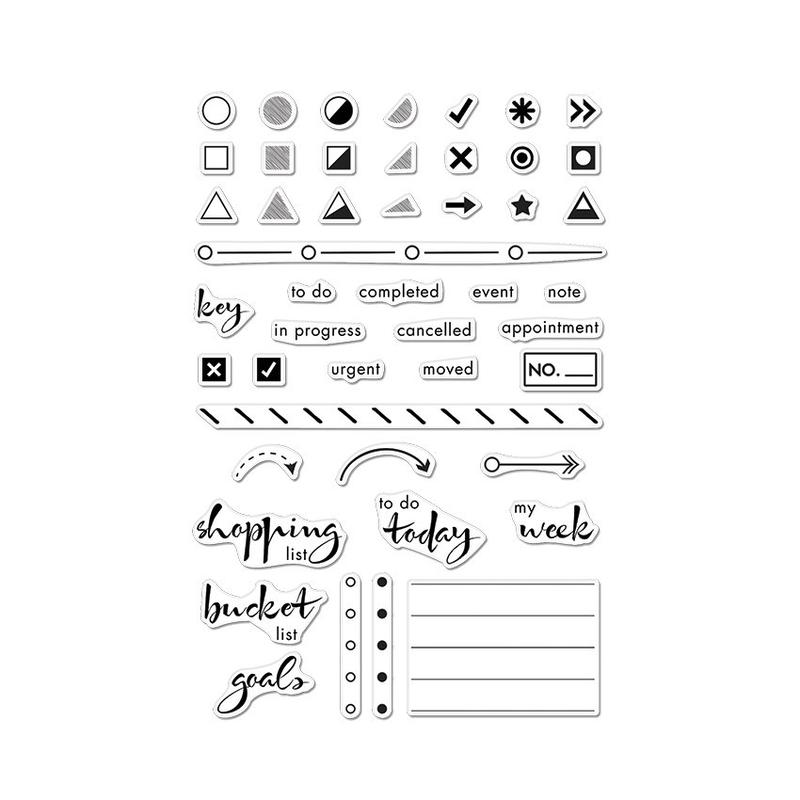 Hero Arts Poly Clear Stamp Set Bullet Journaling (CM107)