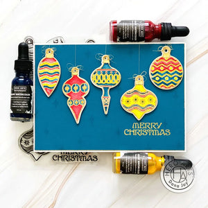 Hero Arts PolyClear Stamp & Die Set Holiday Ornaments (DI025)