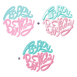 Hero Arts Color Layering Clear Stamp Set Happy Birthday (CM598)