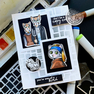 Hero Arts Stamp Art Meowseum (CM611)