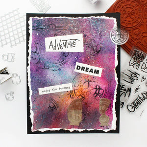 Hero Arts Stamp Art Journal Messages (CM619)