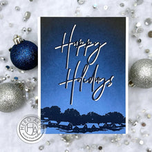 Load image into Gallery viewer, Hero Arts Clear Stamp &amp; Hot Foil Plate Happy Holidays (CM646)
