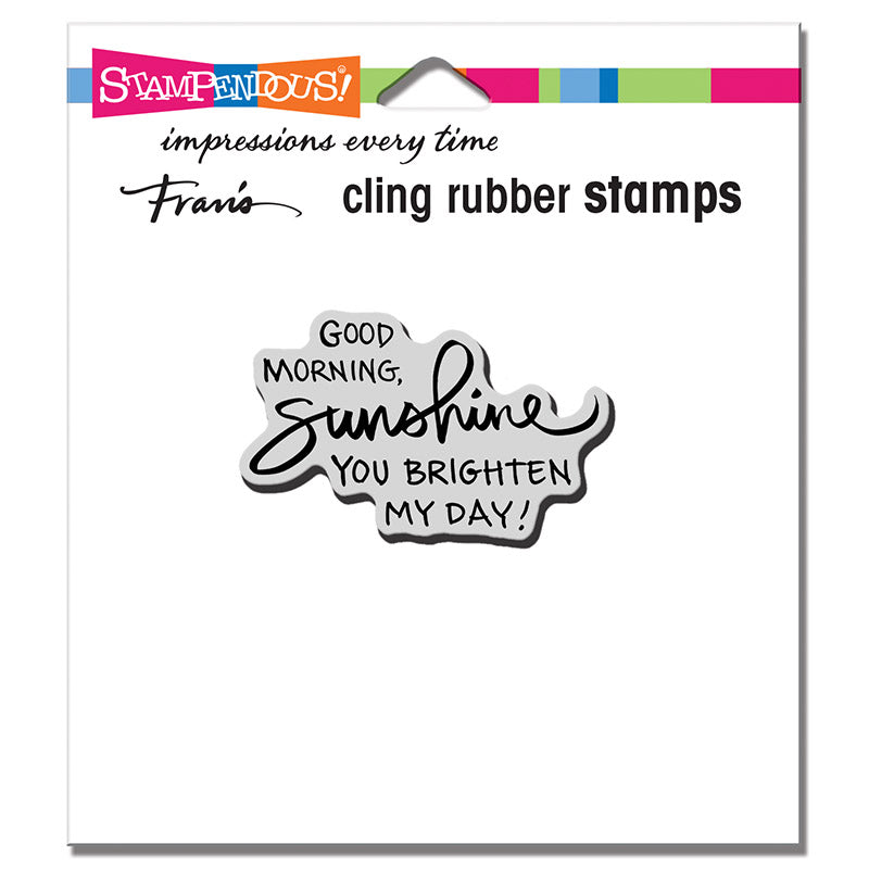 Stampendous! Fran's Cling Rubber Stamps - Morning Sunshine (CRH333)