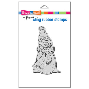 Stampendous Fran's Cling Rubber Stamps Warm Snowman (CRP373)