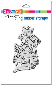 Stampendous! Fran's Cling Rubber Stamps Holiday Delivery (CRP376)