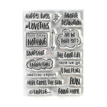 Load image into Gallery viewer, Elizabeth Craft Designs Planner Essentials Clear Stamp Destination Phrases (CS191)
