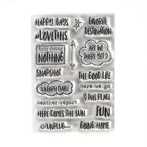 Elizabeth Craft Designs Planner Essentials Clear Stamp Destination Phrases (CS191)