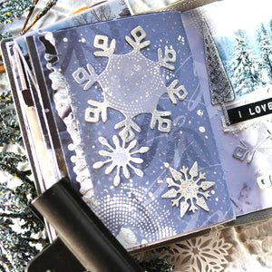 Elizabeth Craft Designs Art Journal Specials - Frosty Patterns Clear Stamp Set (CS208)