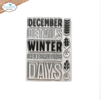 Load image into Gallery viewer, Elizabeth Craft Designs Planner Essentials  Stamp December Details (CS273)
