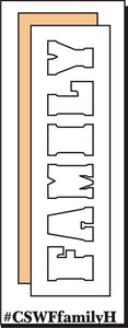 Clear Scraps Word Frame Family Horizontal (CSWFamilyh)