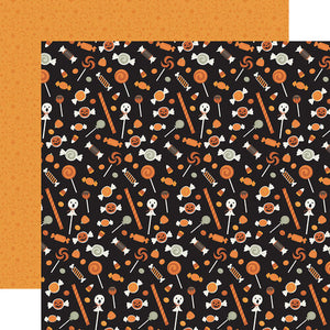 Echo Park Paper Co. Spooky Collection 12x12 Scrapbook Paper Creepy Candy (SPO284010)