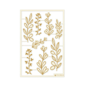 P13 Let Your Creativity Bloom Collection Light Chipboard Embellishment Leaves (P13-CRB-45)