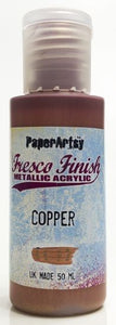 Paper Artsy Fresco Finish Metallic Acrylics Copper (FF120)