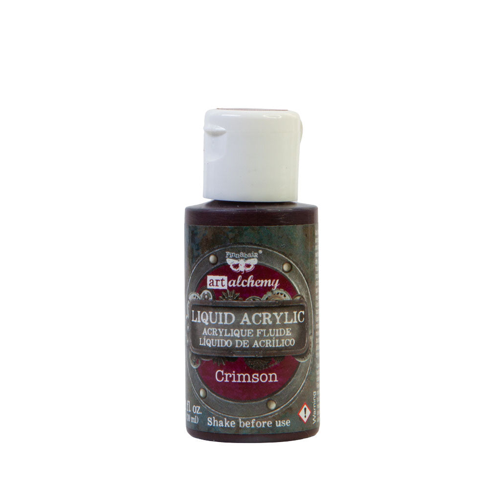 Finnabair Art Alchemy Liquid Acrylic Crimson (968298)