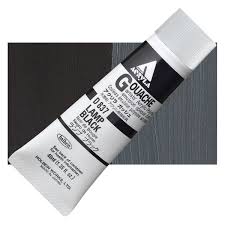 Holbein Acryla Gouache - Lamp Black 40ml Tube - D837