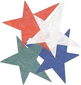 Black Ink Decorative Accents - Primary Stars (DA-9420)