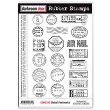 Load image into Gallery viewer, Darkroom Door Rubber Stamps Global Postage (DDRS210)
