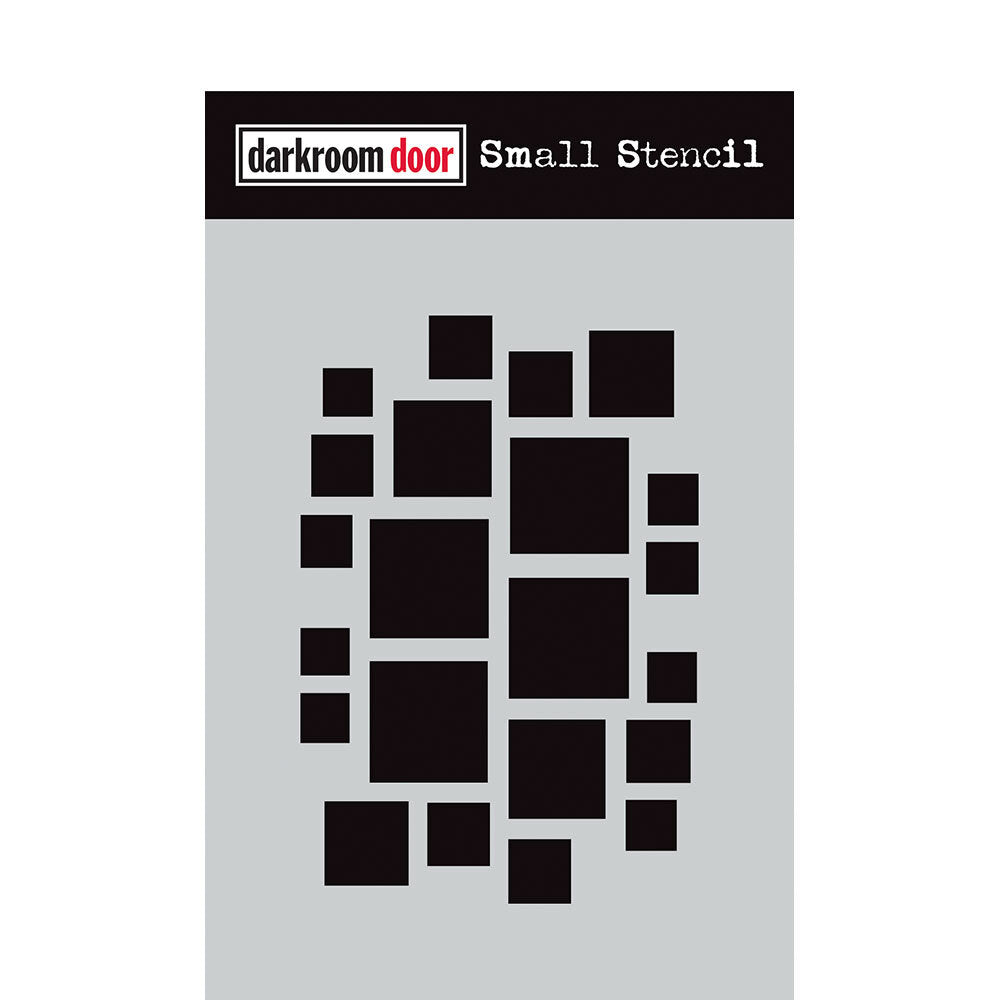 Darkroom Door Small Stencil Arty Squares (DDSS048)