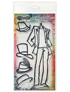 Dylusions Couture Clear Stamp Man About Town  (DYB78364)