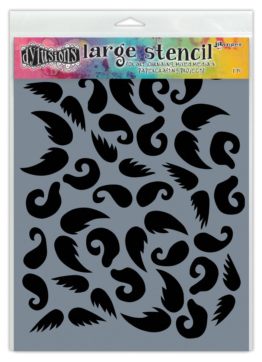 Dylusions Stencil STASH OF ´TACHE - LG DYS49807