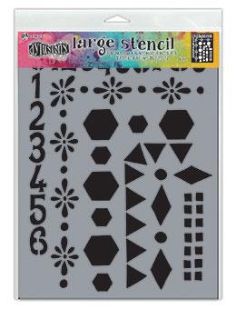 Dylusions by Dyan Reaveley Stencil Large Number Frame (DYS78036)