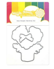 Load image into Gallery viewer, Waffle Flower Stencil-n-Stamp &amp; Die Set Rose Bouquet
