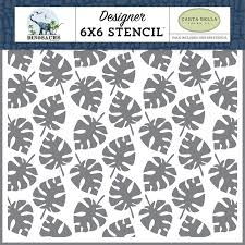 Carta Bella Paper Co. Designer 6 x 6 Stencil - Dino Palm (CBDI110033)