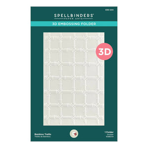 Spellbinders Paper Arts Bamboo Trellis 3D Embossing Folder by Susan Tierney-Cockburn (E3D-044)