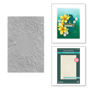 Spellbinders Paper Arts Four Petal Floral 3D Embossing Folder (E3D-053)