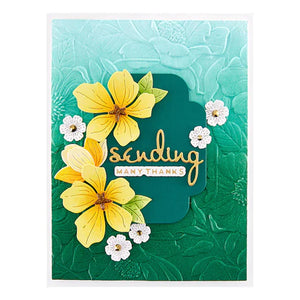 Spellbinders Paper Arts Four Petal Floral 3D Embossing Folder (E3D-053)