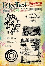 PaperArtsy Eclectica3 January, February, March by Everything Art (EEA01)