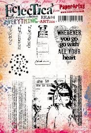 PaperArtsy Eclectica3 Stamp Set Wherever You Go by Everything Art (EEA04)