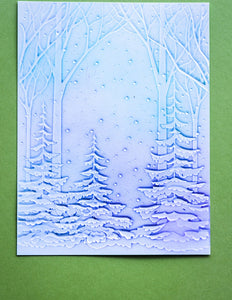 Memory Box 3D Embossing Folder Snowy Forest (EF1010)