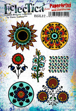 Load image into Gallery viewer, PaperArtsy Eclectica3 Rubber Stamp Set Floral Mandalas designed by Gwen Lafleur (EGL12)
