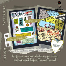 Load image into Gallery viewer, PaperArtsy Eclectica3 Rubber Stamp Set Tags &amp; Tickets designed by Gwen Lafleur (EGL17)
