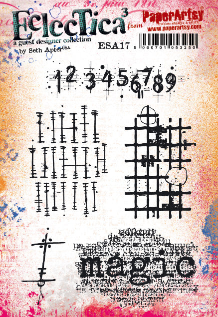 PaperArtsy Eclectica3 Rubber Stamp Set Magic designed by Seth Apter (ESA17)