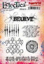 Load image into Gallery viewer, PaperArtsy Eclectica3 Rubber Stamp Set Believe designed by Seth Apter (ESA18)
