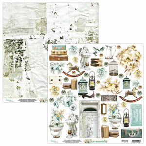 Mintay Papers Old Manor Collection 12x12 Scrapbook Paper Elements (MT-OLD-09)