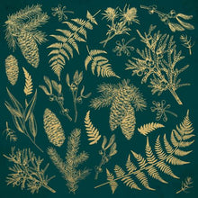 Load image into Gallery viewer, Kasiercraft 12&quot; x 12&quot; Scrapbook Paper - Emerald Eve Collection - Emerald Leaves (P2970)
