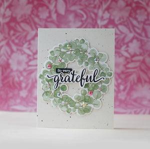 Pinkfresh Studio Photopolymer Clear Stamp Set + Coordinating Die - Floral Cluster (PFCC1919/PFCS1919)