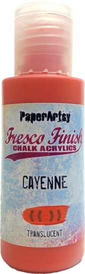 PaperArtsy Fresco Finish Chalk Acrylics Cayenne Translucent (FF159)