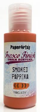 PaperArtsy Fresco Finish Chalk Acrylics Smoked Paprika Translucent (FF36)