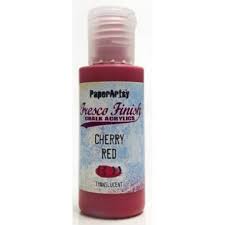 PaperArtsy Fresco Finish Chalk Acrylics Cherry Red Translucent (FF86)