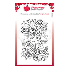 Load image into Gallery viewer, Woodware Craft Collection Clear Stamp Set Butterfly Confetti (FRS853)
