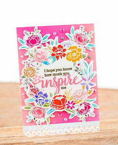 Pinkfresh Studio Photopolymer Clear Stamp Set - Floral Elements (PFCS1819)