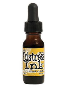 Tim Holtz Distress Ink Re-Inker Fossilized Amber (TXR43348)