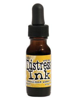 Tim Holtz Distress Ink Re-Inker Fossilized Amber (TXR43348)